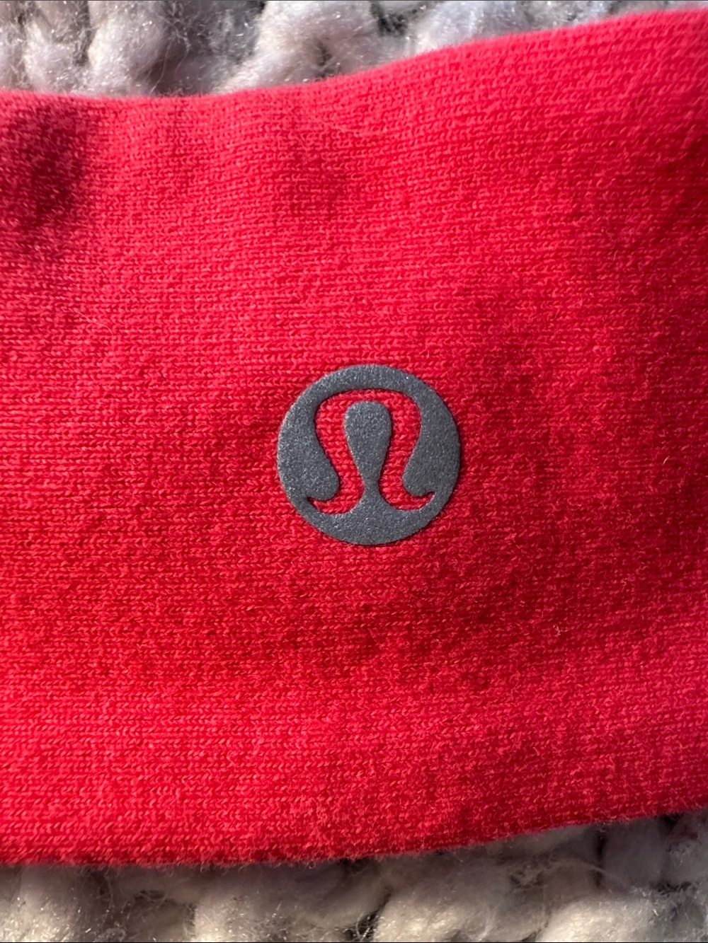 lululemon athletica Women’s bright red stretch workout headband - Picture 2 of 6